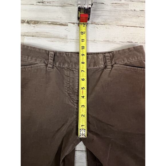 Ann Taylor LOFT Brown Stretch Straight Corduroy Trouser Dress Pants 8P Petite - Picture 9 of 10